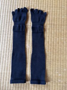 着圧×5本指ハイソックスの置き撮り