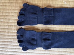 5本指ソックスのつま先アップ