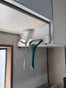 水切りかごで自然乾燥させている様子
