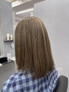 美容室で撮ってもらった、今日の後ろ姿
