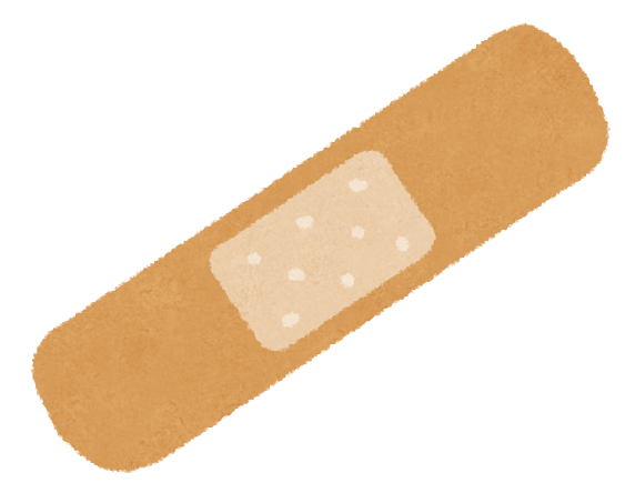 絆創膏のイラスト
