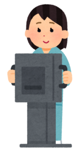 レントゲン撮影のイラスト