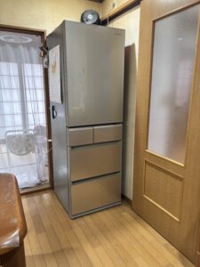 2階の台所に置いてあるパナソニックの冷蔵庫