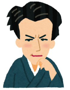 芥川龍之介の似顔絵イラスト