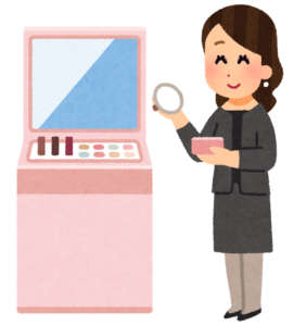 美容部員のイラスト