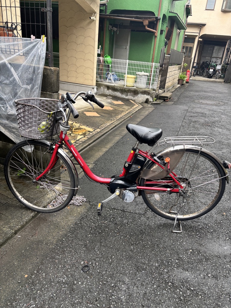 パンクした14年目の電動アシスト自転車